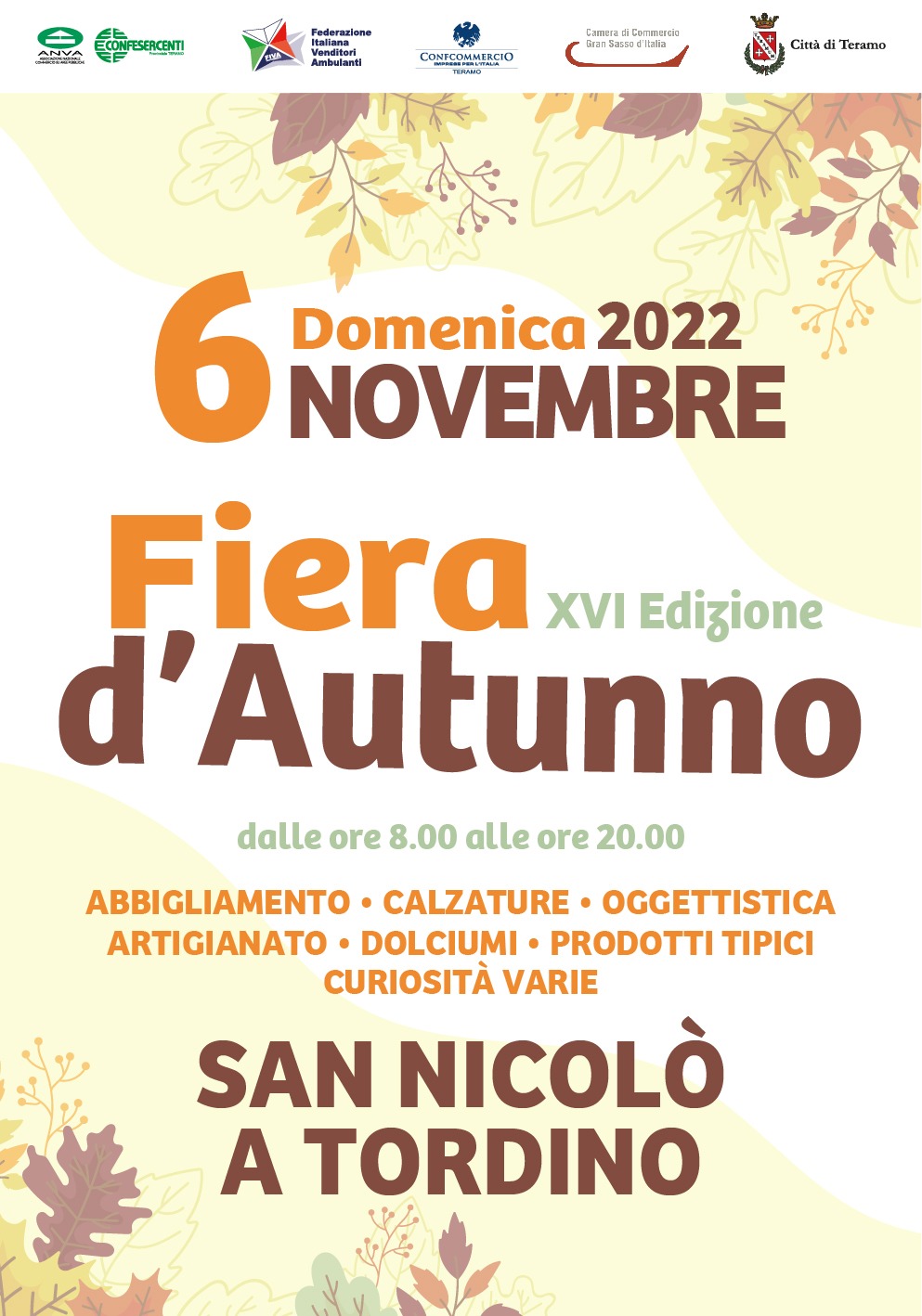 Fiera d’Autunno a San Nicolò a Tordino – Domenica 6 Novembre