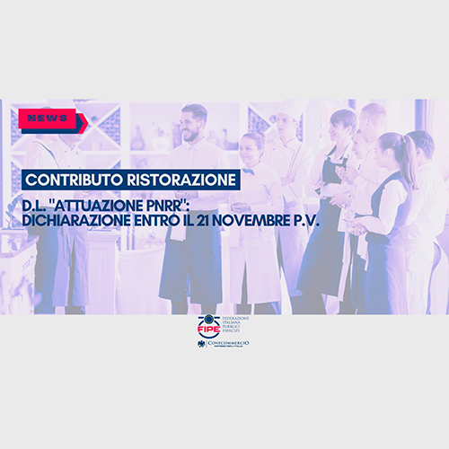 Contributo Ristorazione D.L. “Attuazione PNRR”