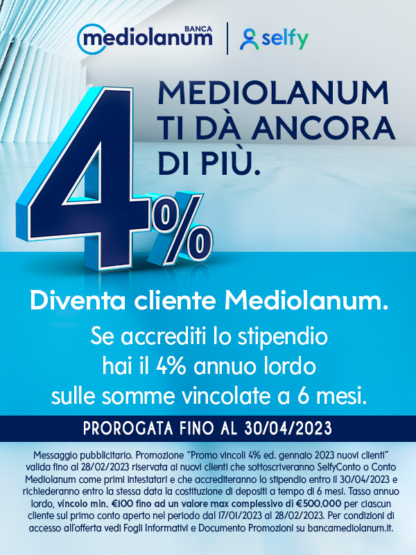 INFO COMMERCIALI MEDIOLANUM – GIAMMARCO DI FELICE (prorogata fino al 30/04/2023)