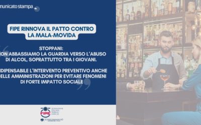 Fipe rinnova il patto contro la mala-movida