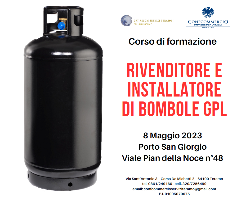 Corso di formazione – Rivenditore e installatore di bombole GPL