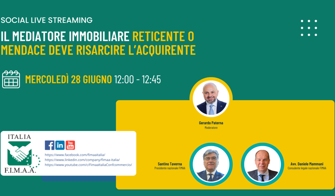 FIMAA SOCIAL LIVE STREAMING | 28 GIUGNO ORE 12:00-12:45