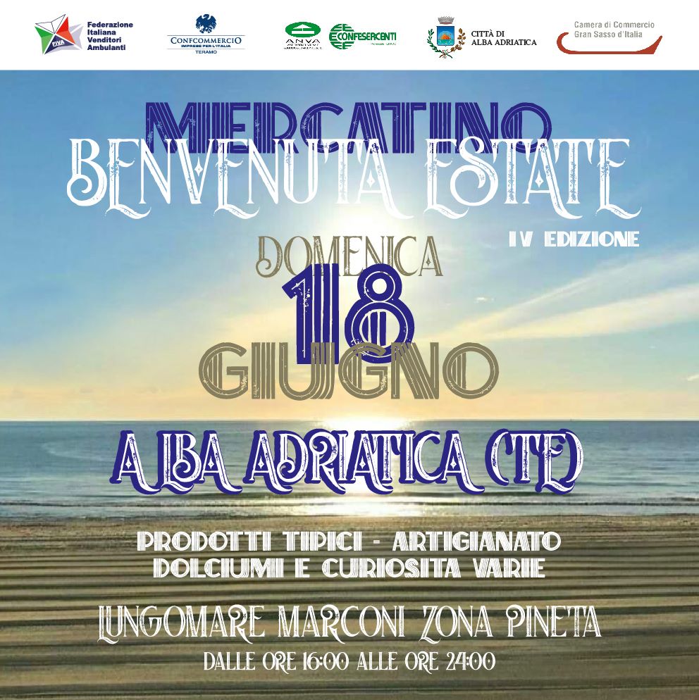 Mercatino Benvenuta Estate 18 Giugno – Alba Adriatica