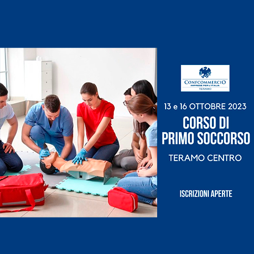 CORSO DI PRIMO SOCCORSO – 13 e 16 Ottobre 2023