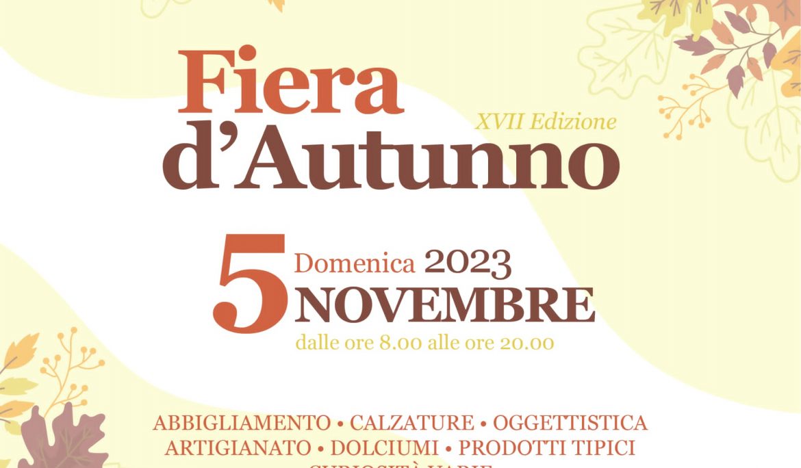 Fiera d’Autunno – San Nicolò a Tordino 5 Novembre 2023