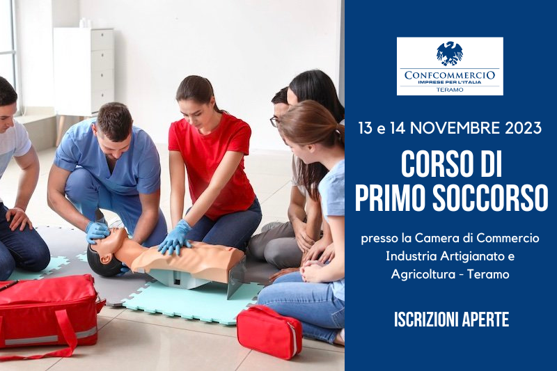 CORSO DI PRIMO SOCCORSO – 13 e 14 novembre 2023