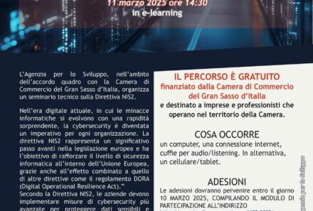 SEMINARIO TECNICO: “Direttiva NIS 2 per il rafforzamento della sicurezza delle informazioni”