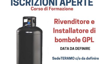 Corso di formazione per “installatori e rivenditori di bombole di GPL” 2025