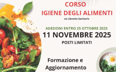 corso igiene degli alimenti ex libretto sanitario 11 novembre 2025
