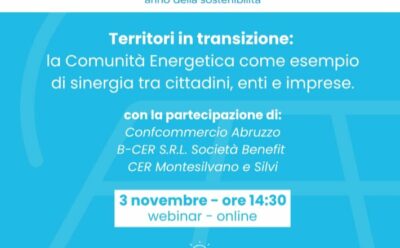 Webinar “Territori in transizione: 3 novembre 2025 ore 14:30