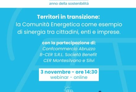 Webinar “Territori in transizione: 3 novembre 2025 ore 14:30