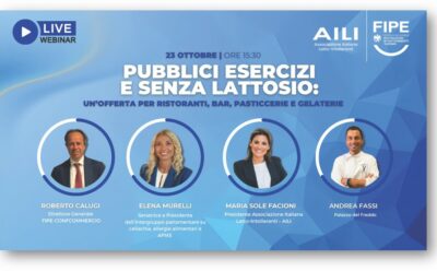 Webinar | Pubblici Esercizi e senza lattosio: un’offerta per ristoranti, bar, pasticcerie e gelaterie | Giovedì 23 ottobre ore 15.30