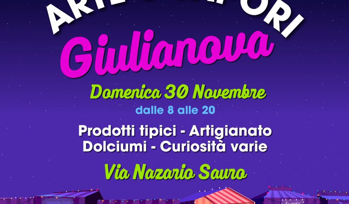 Arte e Sapori Giulianova  – Domenica 30 Novembre 2025