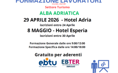 Corso Formazione Lavoratori settore turismo 29 aprile e 8 maggio 2026