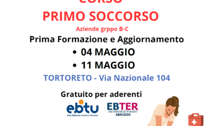 Corso primo soccorso 4 Maggio e 11 Maggio – Tortoreto
