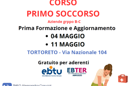 Corso primo soccorso 4 Maggio e 11 Maggio – Tortoreto