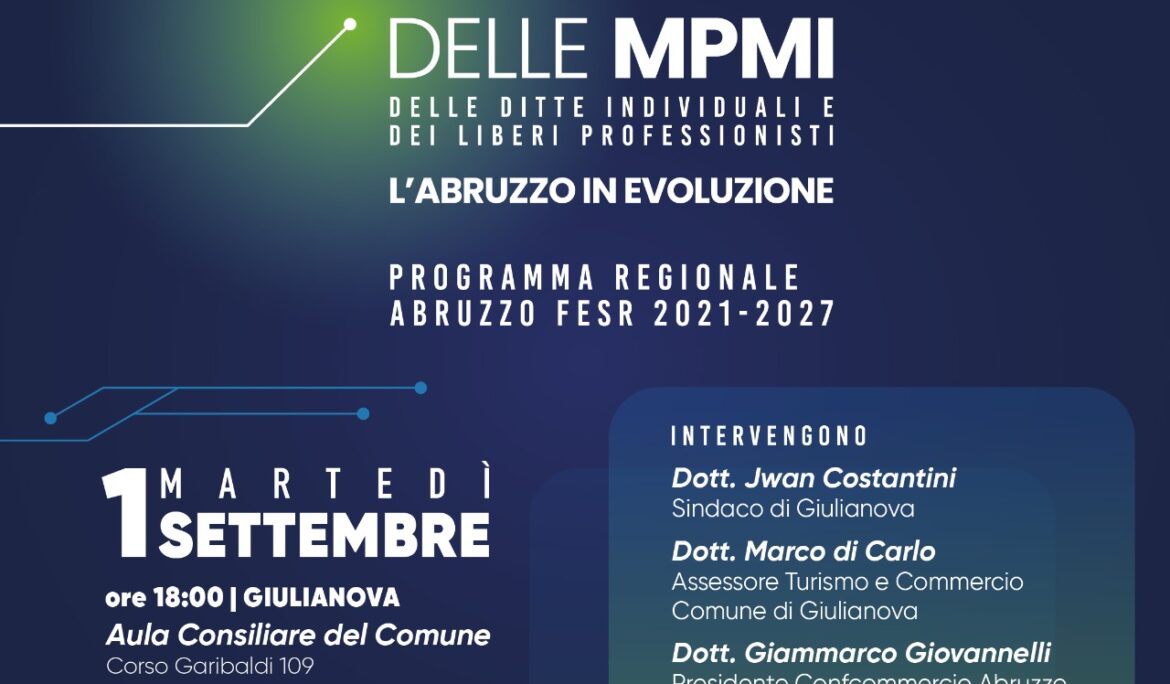 Digitalizzazione PMI Abruzzo – 1 settembre Giulianova