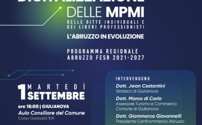 Digitalizzazione PMI Abruzzo – 1 settembre Giulianova
