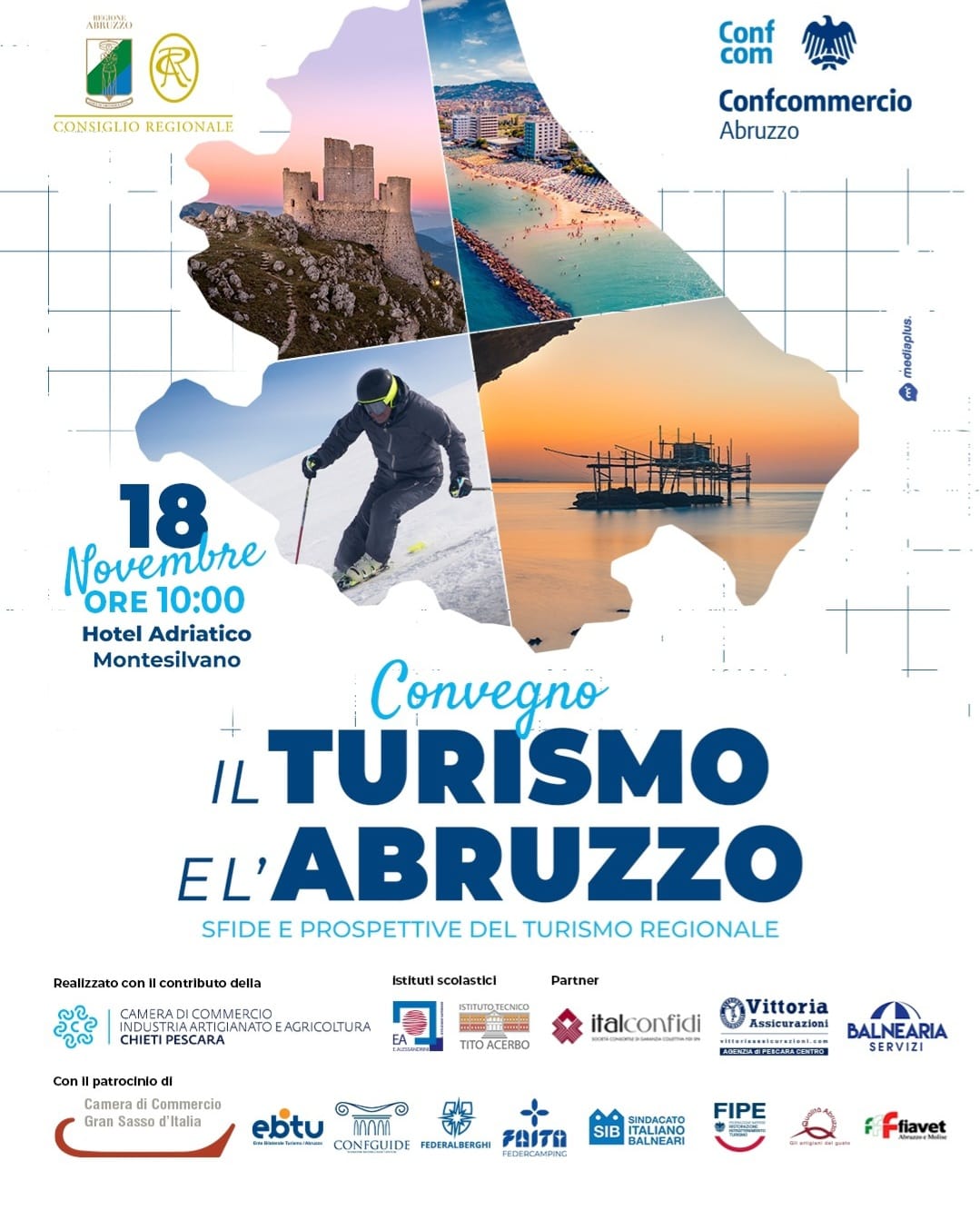 Il Turismo e l’Abruzzo – Convegno a Montesilvano il 18 novembre