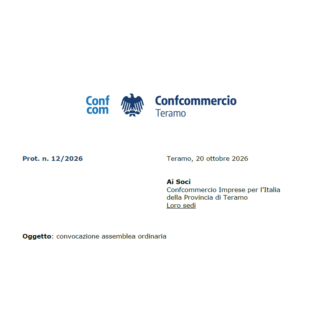 Convocazione Assemblea 12/2026